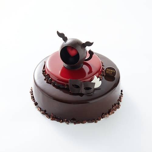 天蝎座 “暗黑小恶魔” 海盐焦糖树莓黑巧克力蛋糕